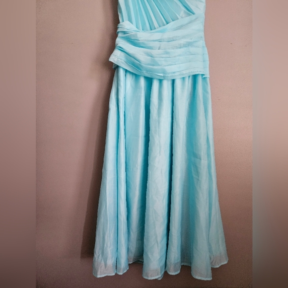 Hello Molly Taylor One Shoulder Midi Dress Mint M - Picture 8 of 10